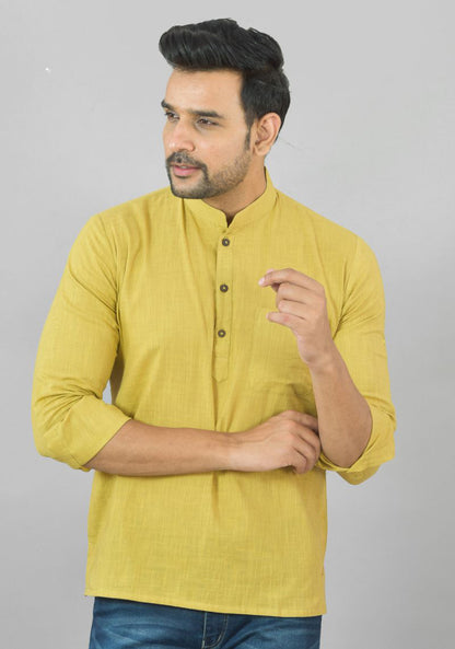 COTTON MEN SLUB KURTA-NFS22