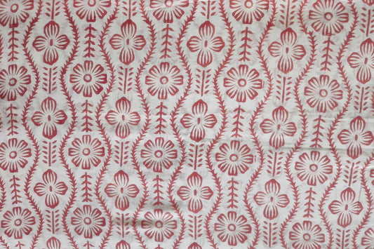 BLOCK PRINTED COTTON FABRIC-PCF435(1 MTR)