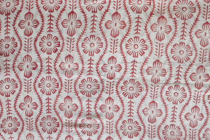 BLOCK PRINTED COTTON FABRIC-PCF435(1 MTR)