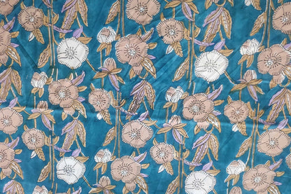 BLOCK PRINTED COTTON FABRIC-PCF436(1 MTR)