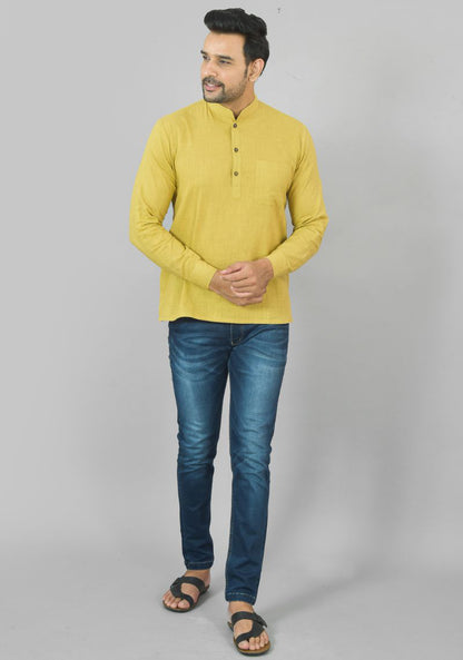 COTTON MEN SLUB KURTA-NFS22