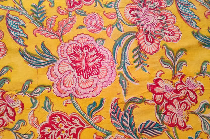 BLOCK PRINTED COTTON FABRIC-PCF53(1 MTR)