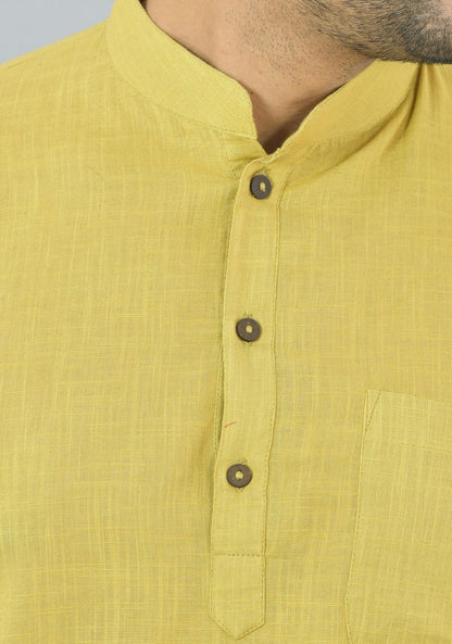 COTTON MEN SLUB KURTA-NFS22
