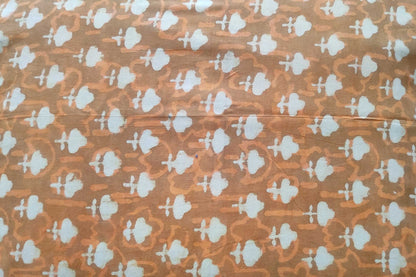 BLOCK PRINTED COTTON FABRIC-PCF262(1 MTR)