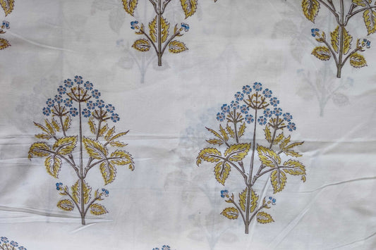BLOCK PRINTED COTTON FABRIC-PCF439(1 MTR)