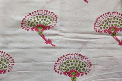 BLOCK PRINTED COTTON FABRIC-PCF137(1 MTR)