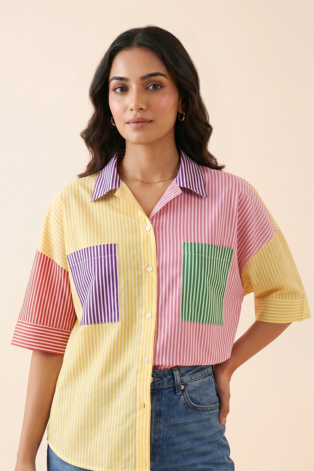 MULTI-COLOR COTTON TOP-NFT162