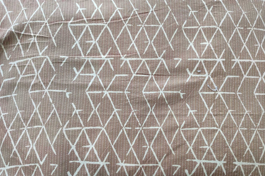 BLOCK PRINTED COTTON FABRIC-PCF264(1 MTR)