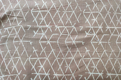BLOCK PRINTED COTTON FABRIC-PCF264(1 MTR)