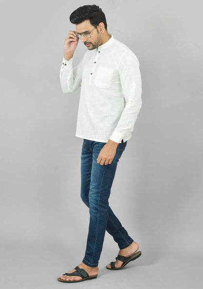 COTTON MEN SLUB KURTA-NFS21