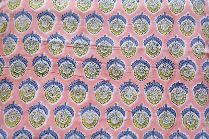 BLOCK PRINTED COTTON FABRIC-PCF170(1 MTR)