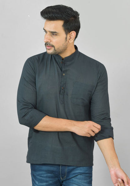 COTTON MEN SLUB KURTA-NFS19