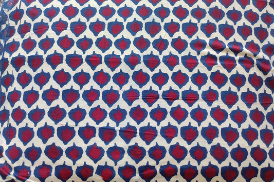 BLOCK PRINTED COTTON FABRIC-PCF272(1 MTR)