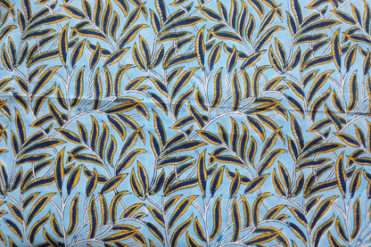 BLOCK PRINTED COTTON FABRIC-PCF174(1 MTR)