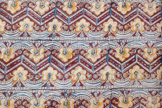 BLOCK PRINTED COTTON FABRIC-PCF413(1 MTR)