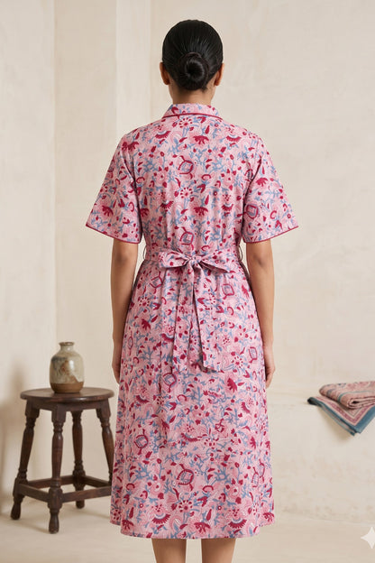 Pink Floral Dress -NFD89