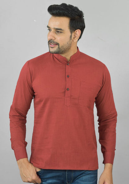 COTTON MEN SLUB KURTA-NFS18