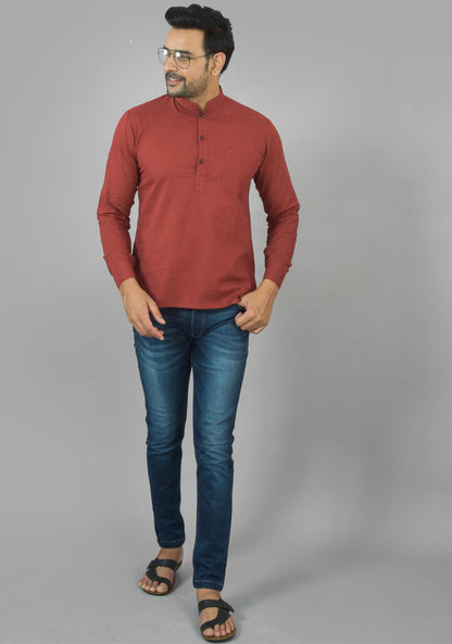 COTTON MEN SLUB KURTA-NFS18