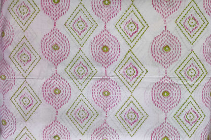 BLOCK PRINTED COTTON FABRIC-PCF458(1 MTR)