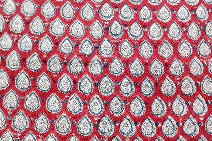 BLOCK PRINTED COTTON FABRIC-PCF276(1.5 MTR)
