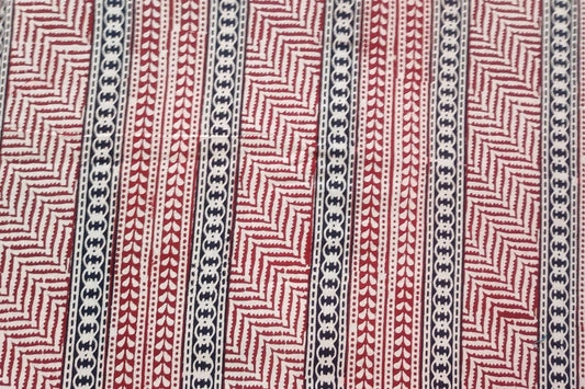 BLOCK PRINTED COTTON FABRIC-PCF359(1 MTR)