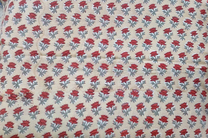 BLOCK PRINTED COTTON FABRIC-PCF414(1 MTR)