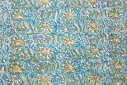 BLOCK PRINTED COTTON FABRIC-PCF223(0.5 MTR)