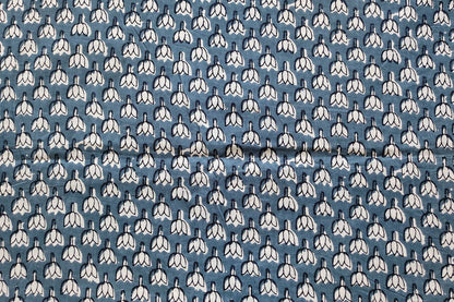 BLOCK PRINTED COTTON FABRIC-PCF101(0.5 Mtr)