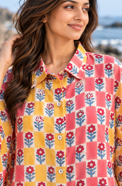 Bloom & Bop Cotton Twill Kaftan