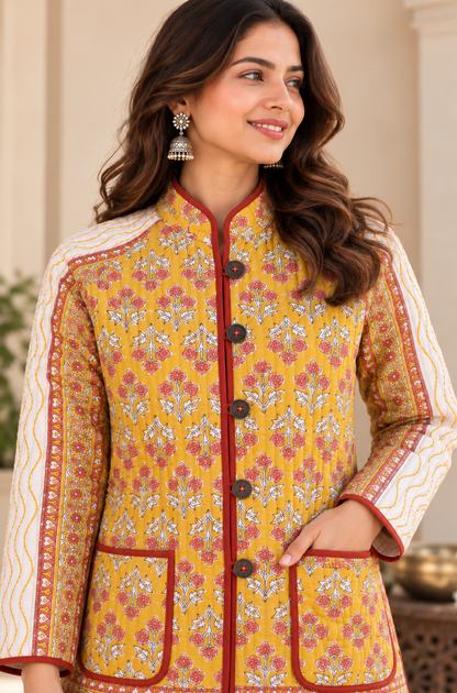 Gulnaar Reversible Quilted Jacket