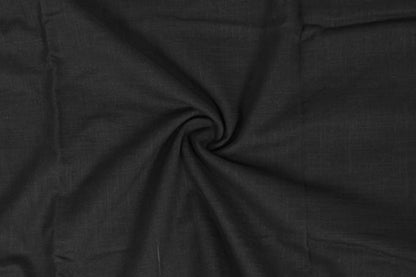 BLACK COTTON FLEX FABRIC -HF6441