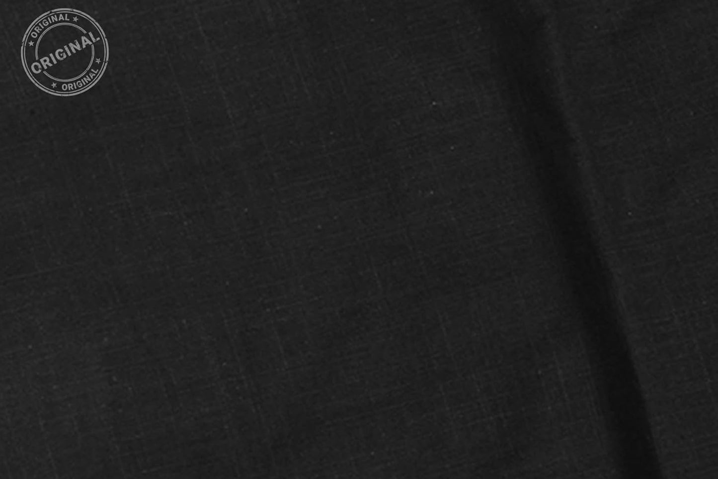 BLACK COTTON FLEX FABRIC -HF6441