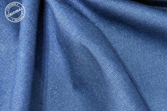 BLUE COTTON FLEX FABRIC -HF6442