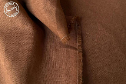 BROWN COTTON FLEX FABRIC -HF6443