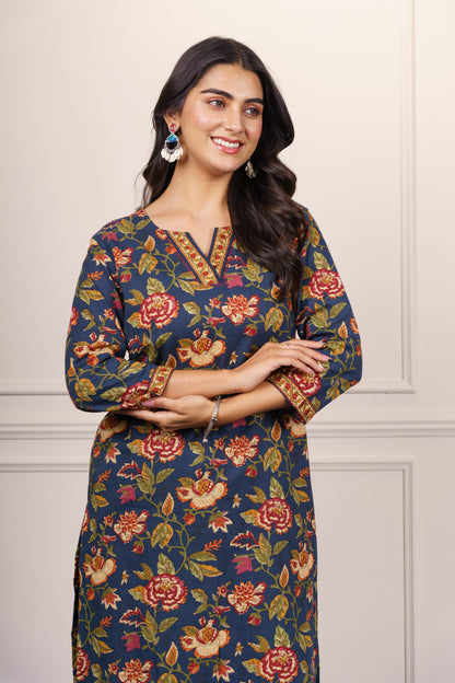 Navy Blue Kurta-KS770