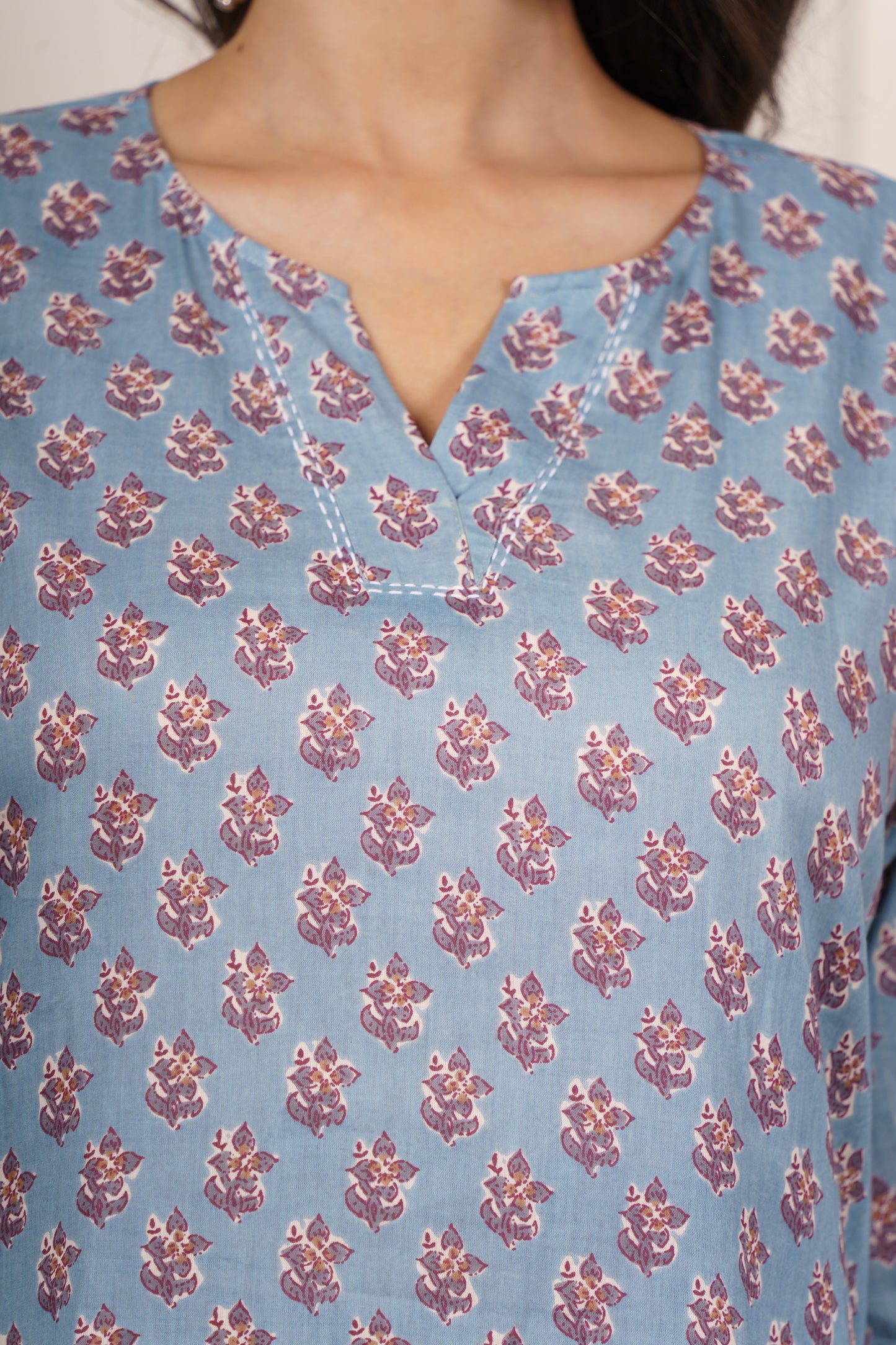 Grey Cotton Kurta-KS798