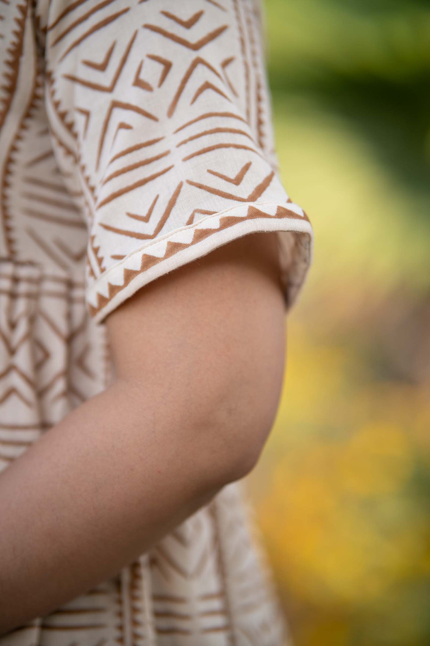 Block Printed Summer Dress -NFD67