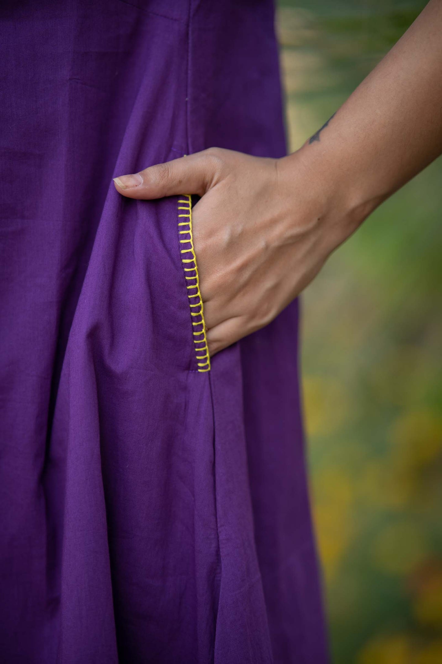 Purple Sleeveless Dress -NFD64