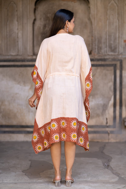 Handcrafted Knee Length Kaftan-NVK522