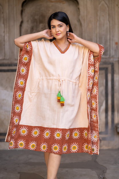 Handcrafted Knee Length Kaftan-NVK522