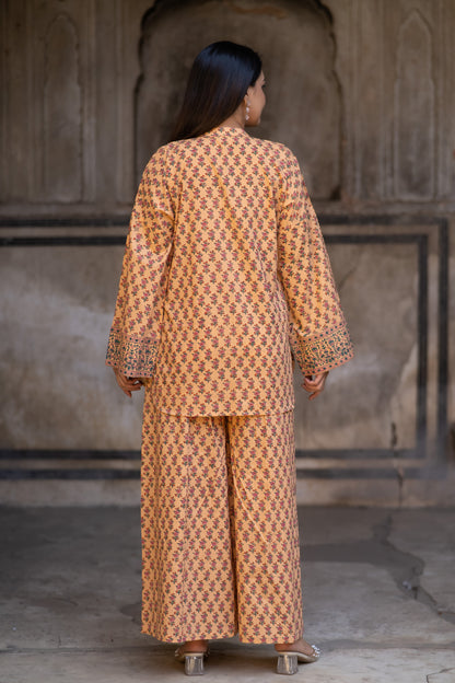 Flloral Booti Co-ord Set-NVCD35