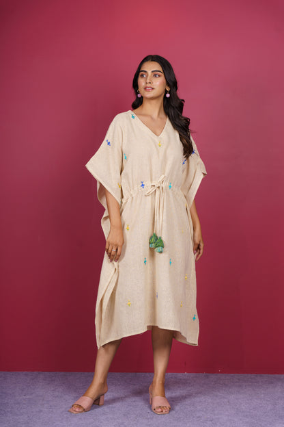 Fish Embroidered Kaftan-NVK534
