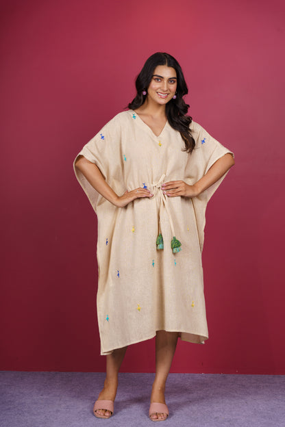 Fish Embroidered Kaftan-NVK534