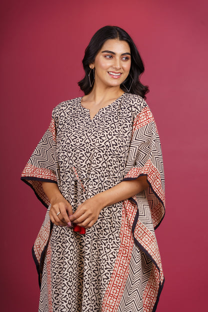 Bagru Short Kaftan-NVK523