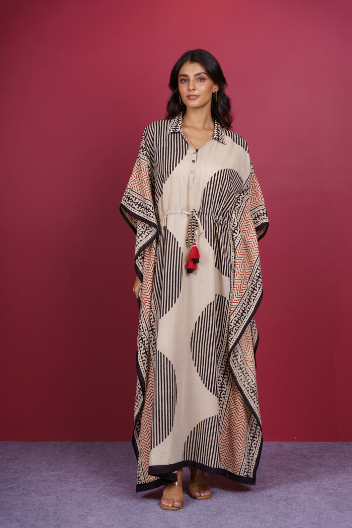 Bagru Long Kaftan