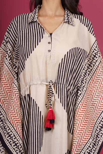 Bagru Long Kaftan-NVK538