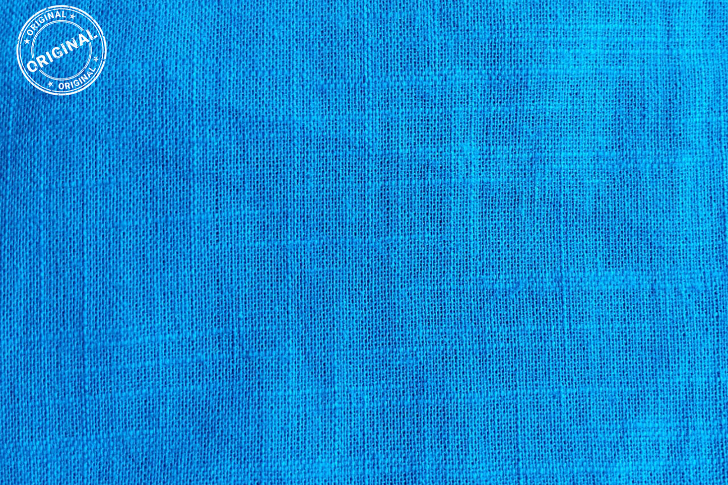 Royal Blue Slub Cotton Material for Dressmaking, Craft & Decor Fabric HF6416