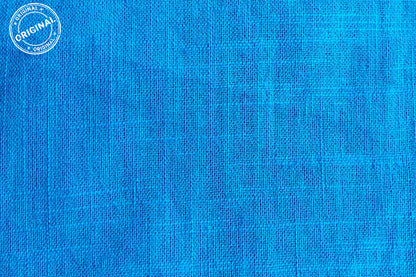 Royal Blue Slub Cotton Material for Dressmaking, Craft & Decor Fabric HF6416
