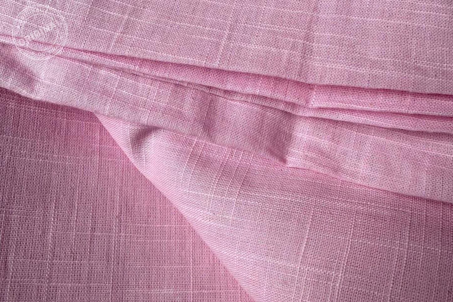 Pink Slub Cotton Material for Dressmaking, Craft & Decor Fabric HF6417