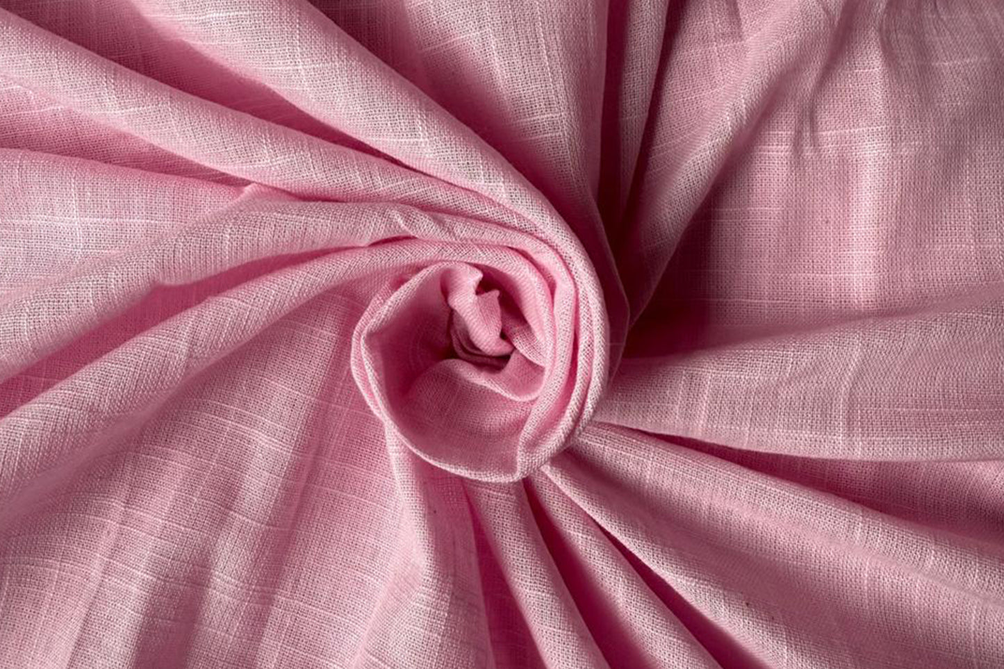 Pink Slub Cotton Material for Dressmaking, Craft & Decor Fabric HF6417